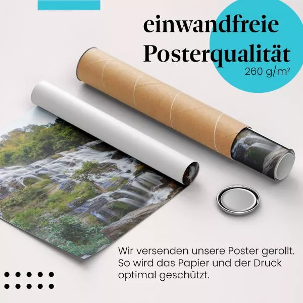 Wasserfall im Dschungel: Naturgewalt & Idylle | Postereck 0664 Wasserfall im Dschungel: Naturgewalt & Idylle | Postereck 0664